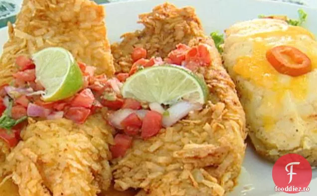 Tortilla Fried Queso Catfish