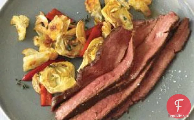 Steak Cu Anghinare Si Ardei Cires Saut 4