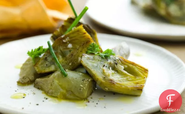 Anghinare Fierte Cu Rețetă De Vinaigretă De Lămâie