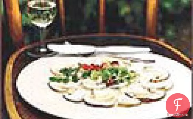 Cremă de supă de anghinare și toasturi de ciuperci