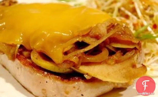 Cotlet de porc Cheesy cu mere picante