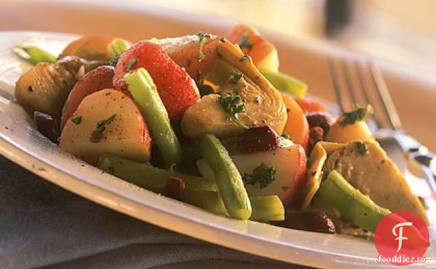 Salată marinată de cartofi și anghinare