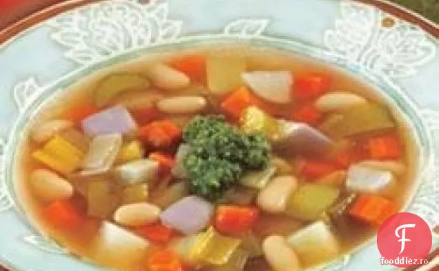 Supă de fasole de legume de iarnă Swanson cu Pesto
