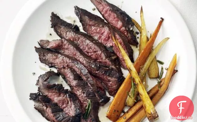 Friptură De Fustă Cu Legume Rădăcinoase Prăjite