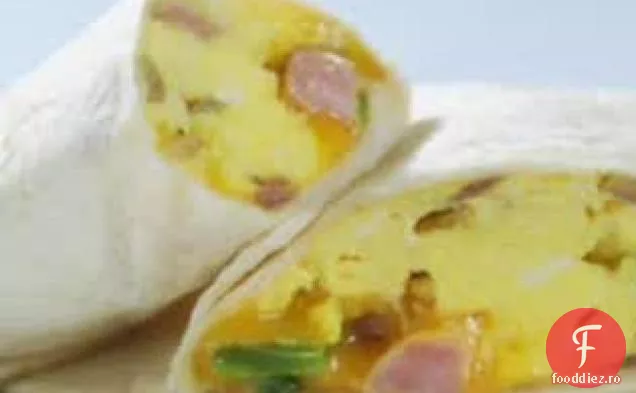 Runda Online 2-Mic dejun cu șuncă și brânză Burrito