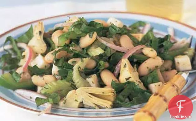 Salată italiană de fasole albă și anghinare
