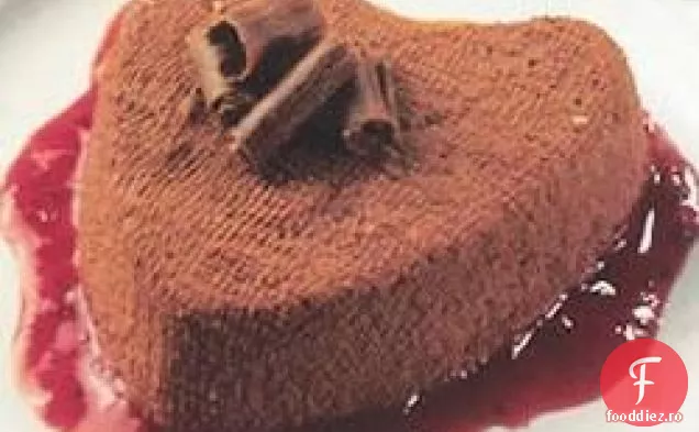 Ciocolată Coeur a la Creme cu sos de căpșuni