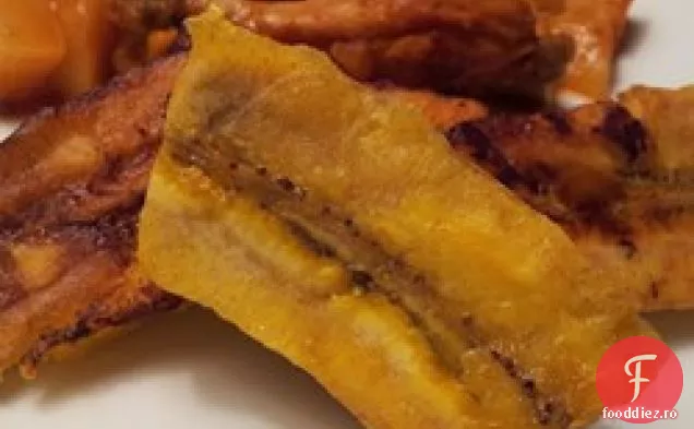 Cum se prepară plantainele dulci prăjite
