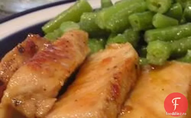 Cotlete Picante De Porc Glazurate Cu Piersici