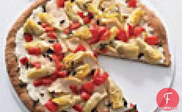 Anghinare, brânză de capră și Pizza de pui