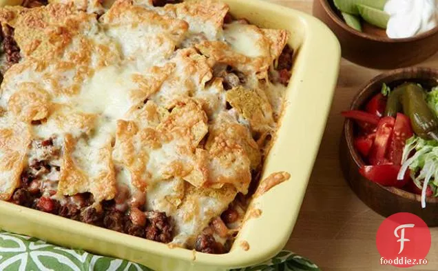 Carne de vită și fasole Taco caserola