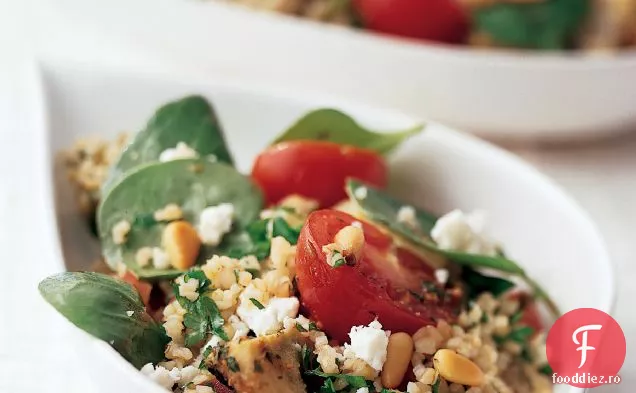 Tabbouleh cu anghinare marinată și spanac pentru copii