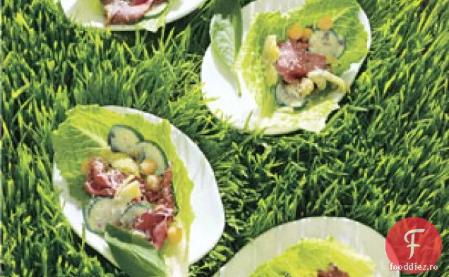 Împachetări cu salată de anghinare și carne de vită