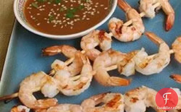 Frigarui de creveți de Sake cu sos de scufundare de citrice