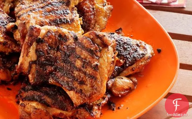 Pulpe de pui cu usturoi-ghimbir murdare p
