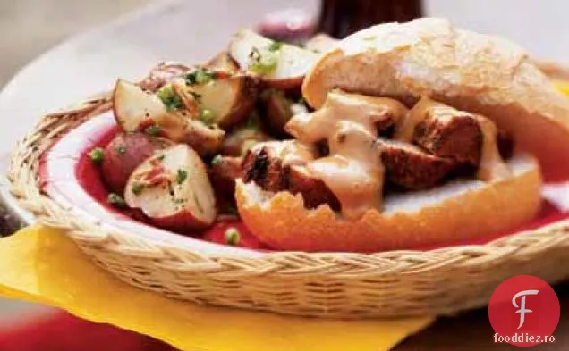 Sandvișuri Cu Filet De Porc La Grătar