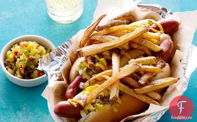 Hot Dog în stil Chicago, cu gust de casă