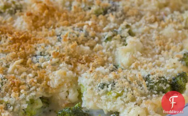 Broccoli Și Conopidă Gratinată