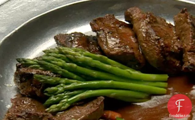 Friptură cuier la grătar cu ciuperci Demi-Glace