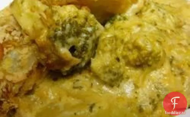 Caserola de cartofi și Broccoli