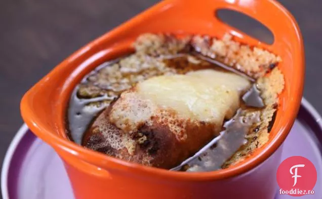 Supă de ceapă franceză cu Porcini