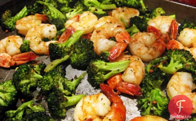 Creveți Prăjiți Și Broccoli