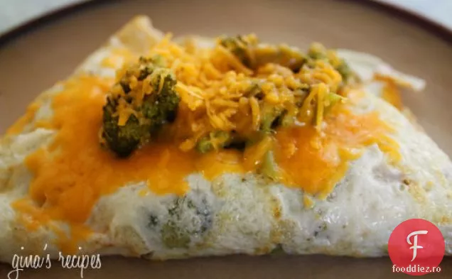 Omletă De Ou Cu Broccoli Și Cheddar