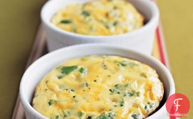 Broccoli fără crustă-Cheddar Quiches