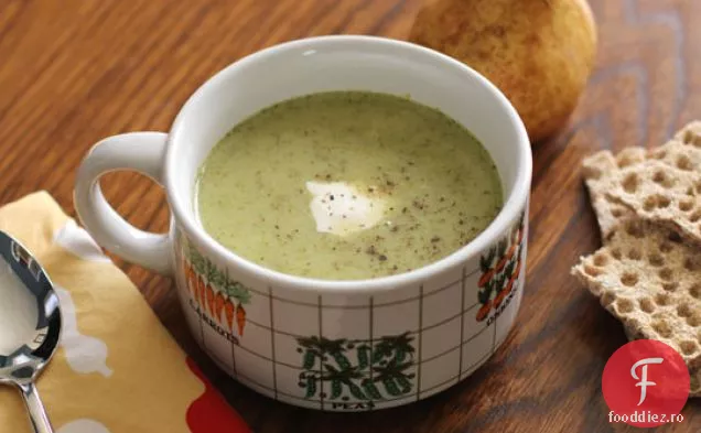 Supă Prăjită De Broccoli Și Cheddar