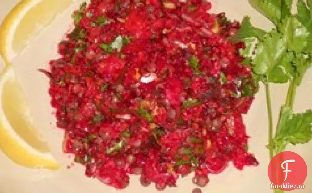 Salată de linte de sfeclă și morcov
