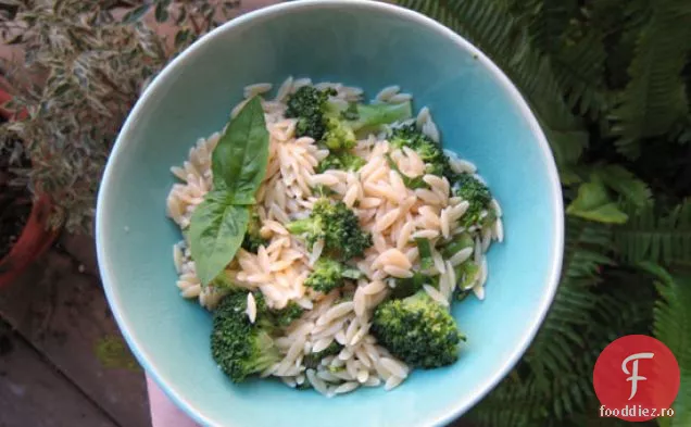 Salată De Broccoli Și Orzo Cu Vinetă De Busuioc