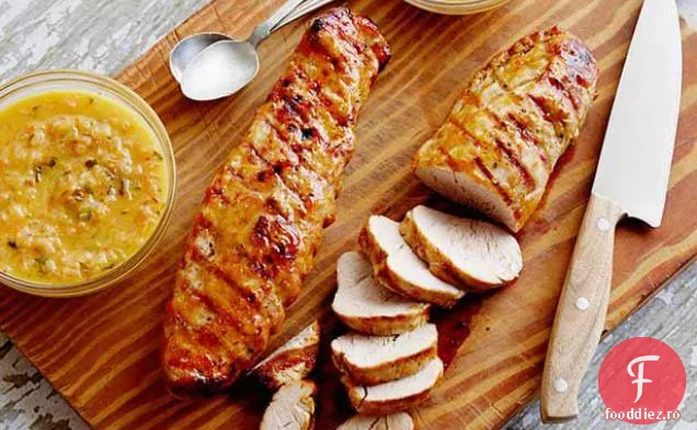 Filet de porc la grătar a la Rodriguez cu glazură de Guava și portocaliu-Habanero Mojo