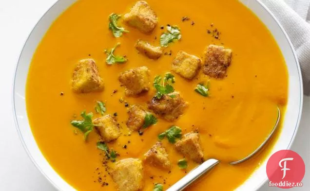 Supă de morcov-ghimbir cu Tofu