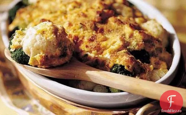 Gratin de Broccoli și conopidă