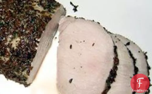 Cotlet de porc cu crustă de chimen