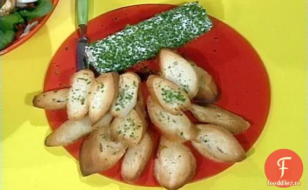 Toasturi de ierburi și brânză de capră