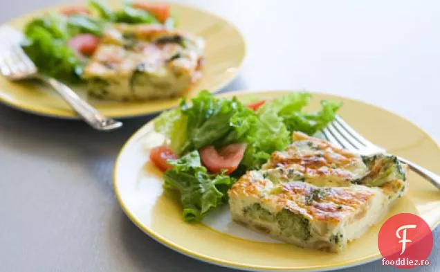 Quiche De Broccoli Fără Crustă