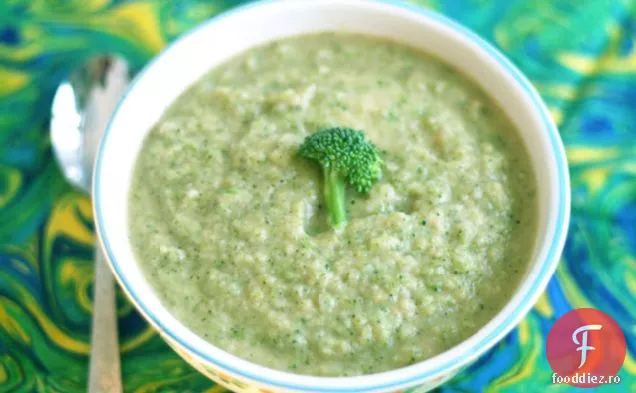 Supă de Broccoli-conopidă Cheddar