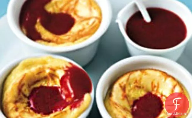 Cremă De Citrice La Cuptor Cu Sos De Zmeură
