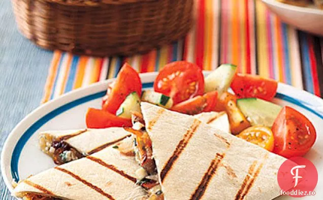 Ceapă caramelizată și Quesadillas cu brânză albastră