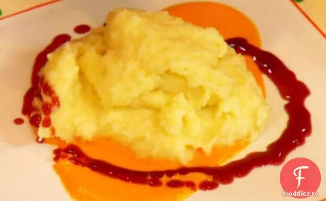 Cartofi de trufe și piure de morcovi