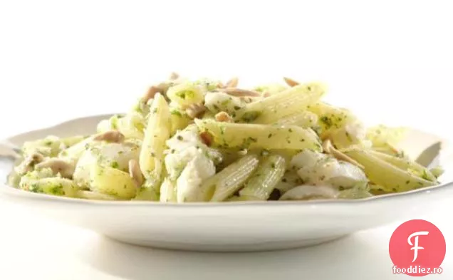 Jalapeno Chermoula Penne și pește sub formă de fulgi