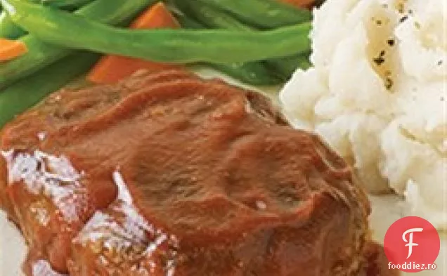 Contadina mini Meatloaves cu glazura de rosii