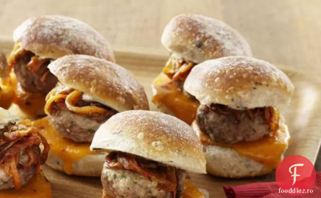 Mini Cheeseburgeri De Porc