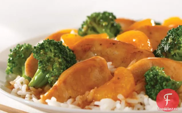 Pui De Mandarină Cu Broccoli