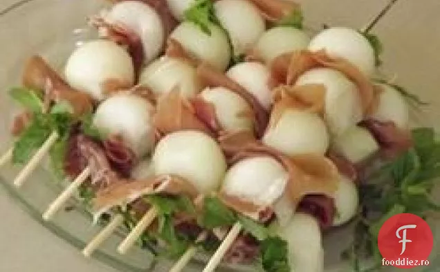 Prosciutto Înfășurat Pepene Galben Bile