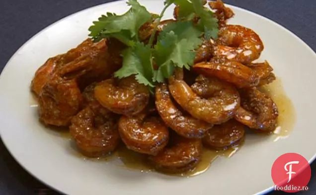 Creveți de mare Bering cu glazură picantă
