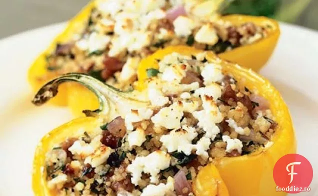 Ardei umpluți cu miel și cuscus mediteranean