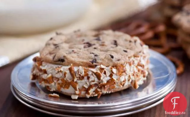 Sandwich-Uri De Înghețată Cu Ciocolată Cu Caramel