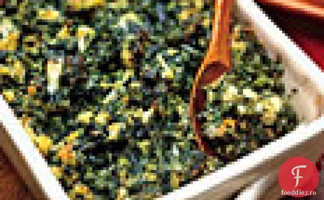 Flan de conopidă și Broccoli cu spanac bechamel